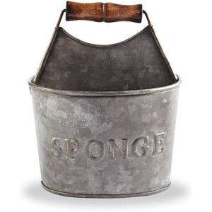 Farmhouse Rustic Sponge Holder, 4.4H X 5.9L X 5.2W